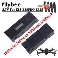 3.7V E88 Drone Battery 6500mah 5000mah 3600mah 2600mah 1800mah For E88 E88PRO E99 E525 E100 S98 F185