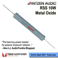 3.9R 10W Jantzen RSS Metal Oxide Power Resistor - 3R9 3.9 Ohm MOX 10 Watt