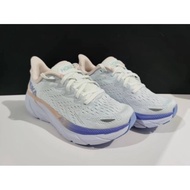 Hot sale Hoka one one Clifton 8 Shock Absorption Sneakers White purple pink