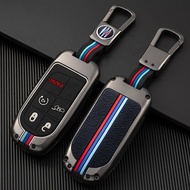 Zinc alloy car key case cover shell for Jeep Commander grand WK2 KL bu MP Dodge Chrysler 200 300C protection accessories