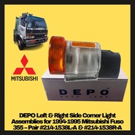 DEPO Left & Right Side Corner Light for 1994-1995 Mitsubishi Fuso355– 214-1538L-A & 214-1538R-A