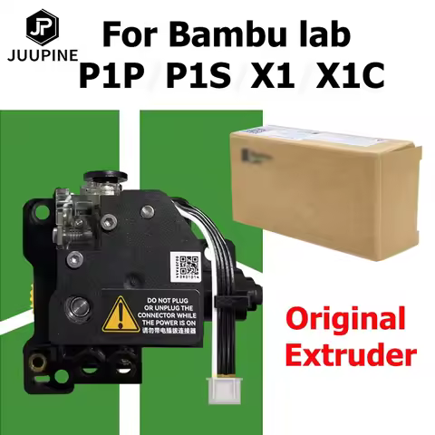 Extruder For Bambu lab X1c Hardened Steel For P1P P1S Extruder High Quality Original Bambulab 3D Pri
