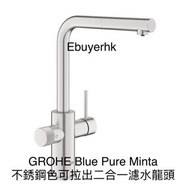 最後一套現貨* GROHE Blue Pure Minta  德國版可拉出二合一濾水龍頭(不銹鋼)