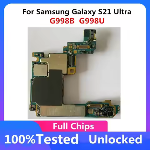 Motherboard For Samsung Galaxy S21 Ultra Plus G998B G998U G990F G991B G991U G996B G996U 128GB Full C