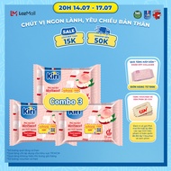 Combo 3 Phô mai Kiri vị đào hoa nhài 15C 78g