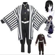 【新款热卖】Iguro Obanai Cosplay Anime Demon Slayer Kimetsu No Yaiba Iguro Obanai Haori Kimono Cosplay Cos