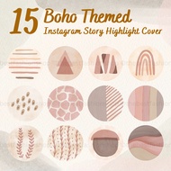 H001 Boho Theme Insta IG Story Highlight Cover Icons