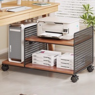 [48H Shipping] Office storage rack, printer storage cabinet, floor-standing storage cabinet, movable