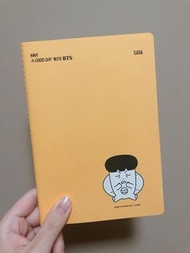 官方絕版品❗️【BTS防彈少年團】SUGA 閔玧其 醜娃 橫線 筆記本