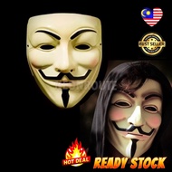🔥 Topeng Anonymous Hacker . Vendetta Guy Fawkes Mask. Cosplay Halloween Party Masquerade Mask