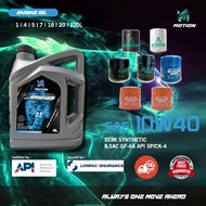 MOTION API SP Semi Synthetic Engine Oil Car Lubricant (10W40/3L/4L)