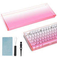Gradient Clear Acrylic Keyboard Cover Protector Keyboard Dust Cover Anti-cat Protective Case for TKL