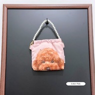 香港製-彈片口金零錢包 捏捏包 迷你手袋 寵物 貴賓狗 poodle泰迪