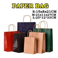 Paper Bag Gift bag Doorgift Bag  Plain Paper Bag Kraft Paper Bag Birthday Paper Bag Shopping  Paper Bag Goodies