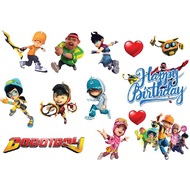 BOBOIBOY GALAXY cake topper cupcake topper deco paper birthday topper kek hari jadi