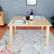 โต๊ะกินข้าว/Dining /Table/Chair/ Evergreen-Furniture Dining Table T-1187-F ทำจากไม้ยางพารา ( มี 2 สีให้เลือก )