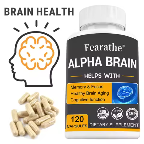 Alpha Brain Nootropics Brain Supplement for Men and Women - Memory, Mental Clarity & Cognition with 