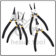 7" Inch Circlip Clip Pliers Straight Bent Internal External Needle Snap Ring Retaining Clip Tool Playar Muncung Tirus