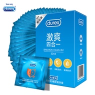 Durex Condoms 32pcs Box Pack Feeling Value 4in1 Ultra-thin i Lubricated Condom for Men Vanilla Flavor Toys Product Shop