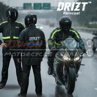 HIGH QUALITY MOTORCYCLE RAINCOAT DOUBLE ZIPPER FULL SIZE M-10XL DRIZT RAINCOAT WATERPROOF(DF3)