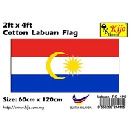 60x120cm 2x4ft Cotton Labuan Flag Bendera Wilayah Labuan Malaysia Labuan Flag #FLBTC24