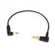 Locking 3.5mm TRS to 3.5mm TRS Audio Cable for Sennheiser Deity TC-1 Right Angle TRS Cable for DSLR 