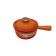 LE CREUSET enameled cast iron skillet imported from France 16cm single-handled auxiliary milk pot fo