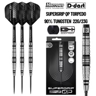 HARROWS STEEL TIP DARTS - 22G/23G SUPERGRIP TORPEDO (QP) QUICK POINT 90% TUNGSTEN STEEL TIP DART SET
