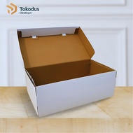 Shoe Box | Plain shoe box | Shoe Box Cardboard | White shoe box size 31 x 18 x 11 cm - Tokodus Cibad