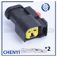 2 pin EV6 EV14 automobile waterproof auto connector speaker plug connector 1.5 female 2p modificatio