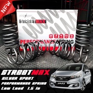 SILVER STREETMAX สปริงโหลด 1.5 นิ้ว จำนวน 4 ตัวรอบคัน (HONDA - JAZZ GK)