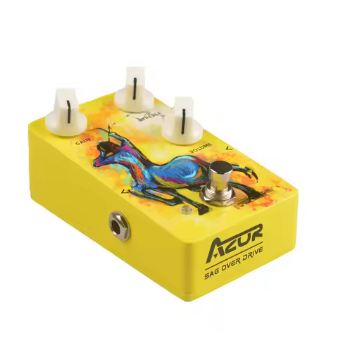 12 Zodiac Signs AZOR AP-601 SAG OVER DRIVE Guitar Pedal 9V Overdrive Guitar Effect Pedal Guitar Acce