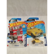 HW package of 2 - Transformers Optimus Prime n Bumblebee gold color (free protector but color protec