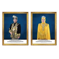 Bingkai Potret Agong dan Permaisuri (L)
