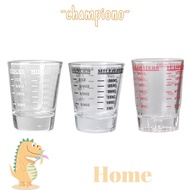 CHAMPIONO Shot Glass Measuring Cup, Universal 60ml Espresso Shot Glass, Replacement Espresso Essentials Heat Resistant Measuring Shot Glass