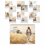 Christian Calendar 2024 Wall Jesus Wall Calendar Planner 2024 Decorative Wall Planner Christian Gift Calendar