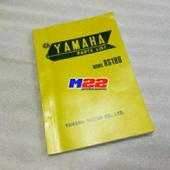 Book guide part parts catalog catalog Catalogue photo copy Yamaha RS 100 RS100