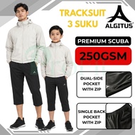 ALGITUS SCUBA 3 SUKU TRACKSUIT TRACK BOTTOM ADULT / KIDS SCHOOL SPORT (SELUAR TREK DEWASA / BUDAK SE