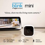 亞馬遜水獺先生 Blink Mini 智慧監視攝影機，動態偵測，夜視功能，支援ALEXA ECHO SHOW