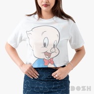 DOSH WOMENS CROPPED T-SHIRTS LOONEY TUNES เสื้อยืดครอปผู้หญิง DLTWT1000-OW (XS/S-M/L)