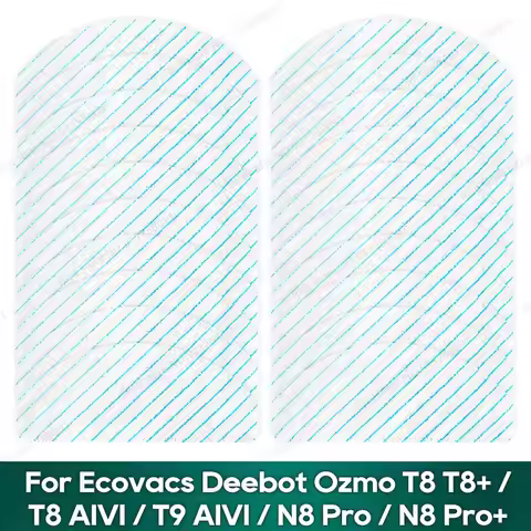 Compatible for Ecovacs Deebot Ozmo T8 / T8+ / T8 AIVI / T9 AIVI / N8 Pro / N8 Pro+ Disposable Mop Pa