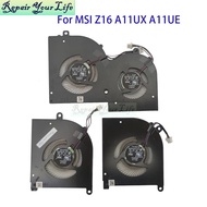 CPU GPU Cooling Fan For MSI Creator Z16 A11UT A11UE A11UX A11UET MS-1571 MS-1572 Notebook Cooler Fan