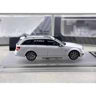 MYBRICKSTORE King 1:64 White C63 S204 Wagon Touring Sports Model Diecast Metal Car New Collection