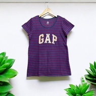 GAP cotton t-shirt women's striped t-shirt