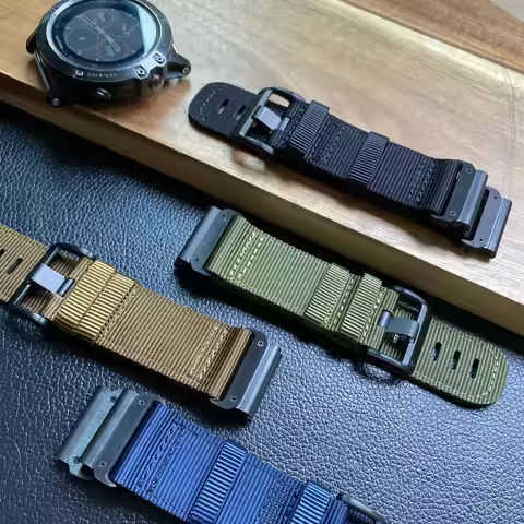 22 26MM Nylon Strap For Garmin Fenix 5X/5X Plus/6X/6X Pro/Tactix 7 Pro Replacement Camo Bands For Fe