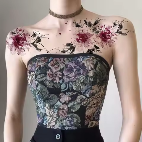 1 Sheet Snake Tattoo Sticker Waterproof Lasting Temporary Tattoo