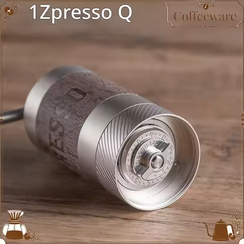 1Zpresso Q Manual Coffee Bean Grinder Portable Stainless Steel Burr For Pour Over Espresso Brewing H