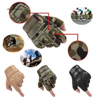 SPA_Men's Army Military Outdoor Tactical Combat Bicycle Airsoft Half Finger Gloves