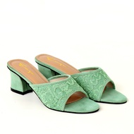 Emye Bridal Sandals Glitter Brocade Heels Party 5cm Women's Wedding Sandals Women's 5cm Heels Heels 