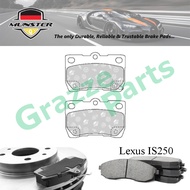 Münster Disc Brake Pad Rear for Lexus IS250 GSE20 XE20 2.5 2005-2013 4GR-FSE